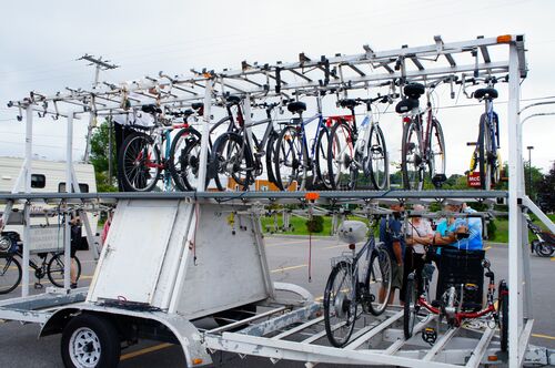 The trailer, eventually 100% filled.