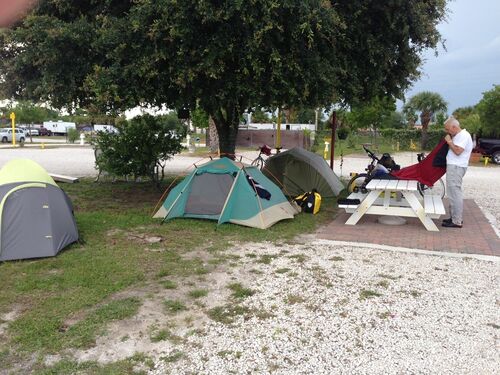 The KOA that wanted to charge us a full site fee ($35) for each of us. We eventually settled for $50, total. Still a rip off.