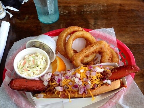 Long dogs were a theme in my diet.