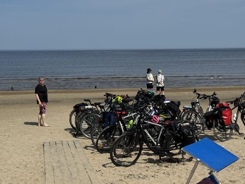Along the beach in Jurmala, near Riga