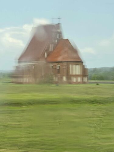 Church in the rain