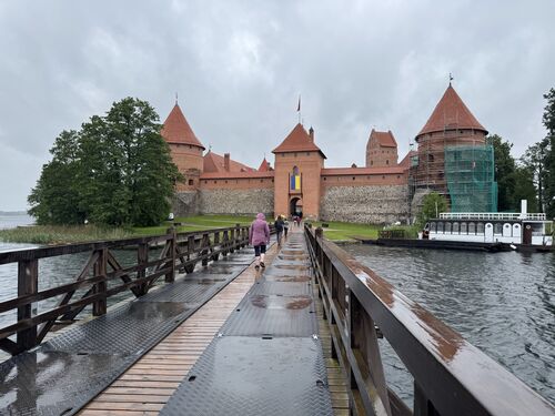 The old walled city of Trakai