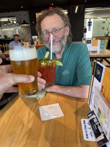 At the airport, starting things out right