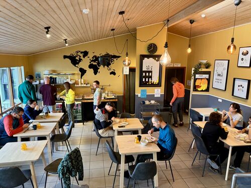 Breakfast at Paradise Cave Hostel