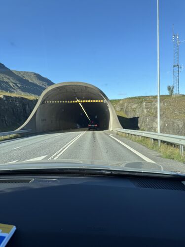 Tunnel at Borganes, two hours from Reykjavic.