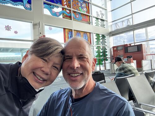 Waiting at the gate at Seatac