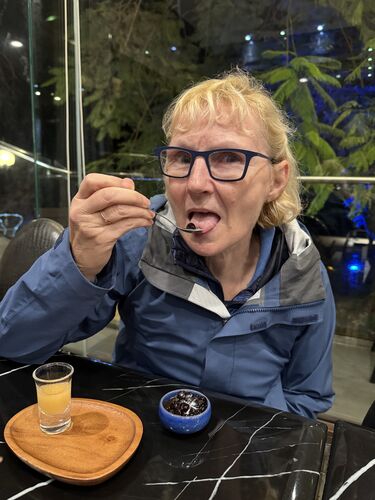 Deborah braves the tapioca