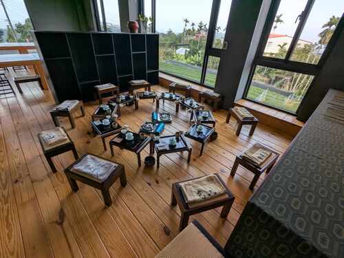 Upstairs at our tea ceremony class