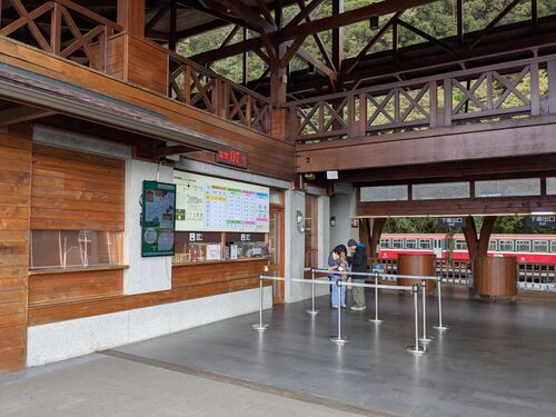 An emptier train station