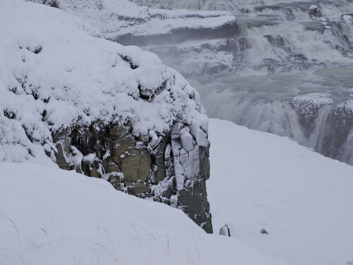 Gullfoss: (note people top center).