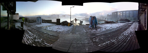 Panorama of the Blue Lagoon.