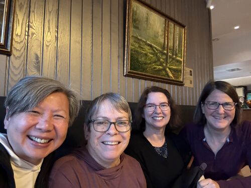 Mary, Amy, Lisa and I meet-up in Talinn
