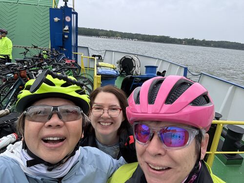 On the ferry to the Curonian Spit