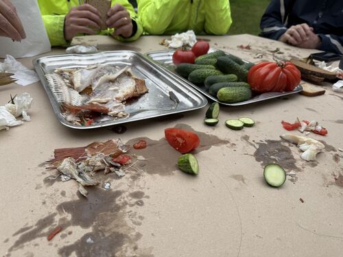 The aftermath of lunch