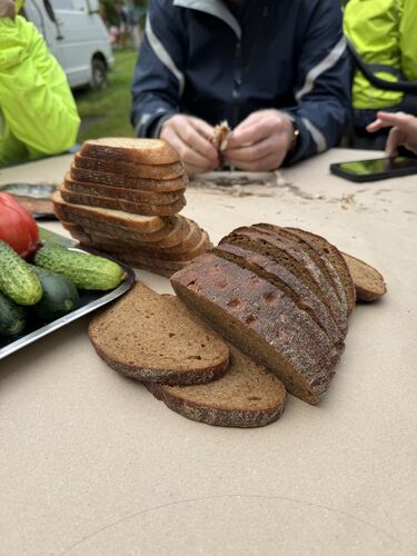 Fresh vegetables and good bread