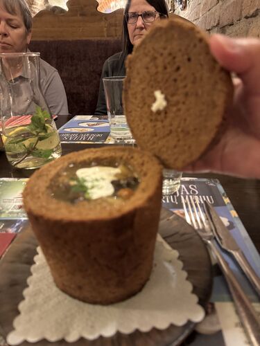 Why not soup in a bread bowl?