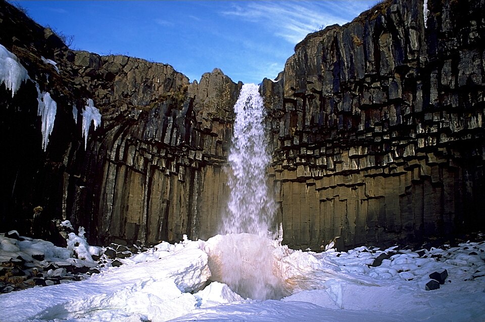 Svartifoss — the pipe-organ waterfall above Skaftafell camp