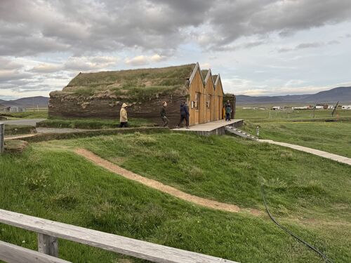 The set of sod-covered houses we were in.
