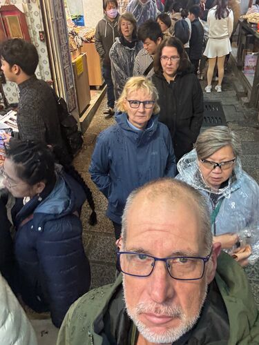 Jiufen: narrow, wet streets