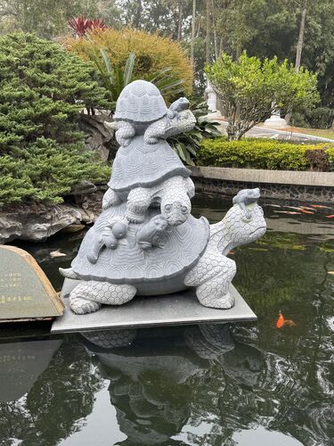 Wen Wu Temple: stacked turtles signifying the endurance of generations