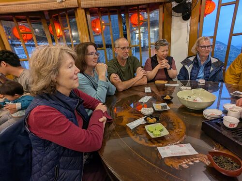 A-Mei Teahouse with the snacks